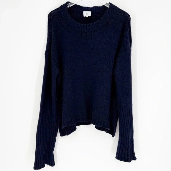G. Label Merino Oversized Wool Sweater S Blue - Picture 2 of 6